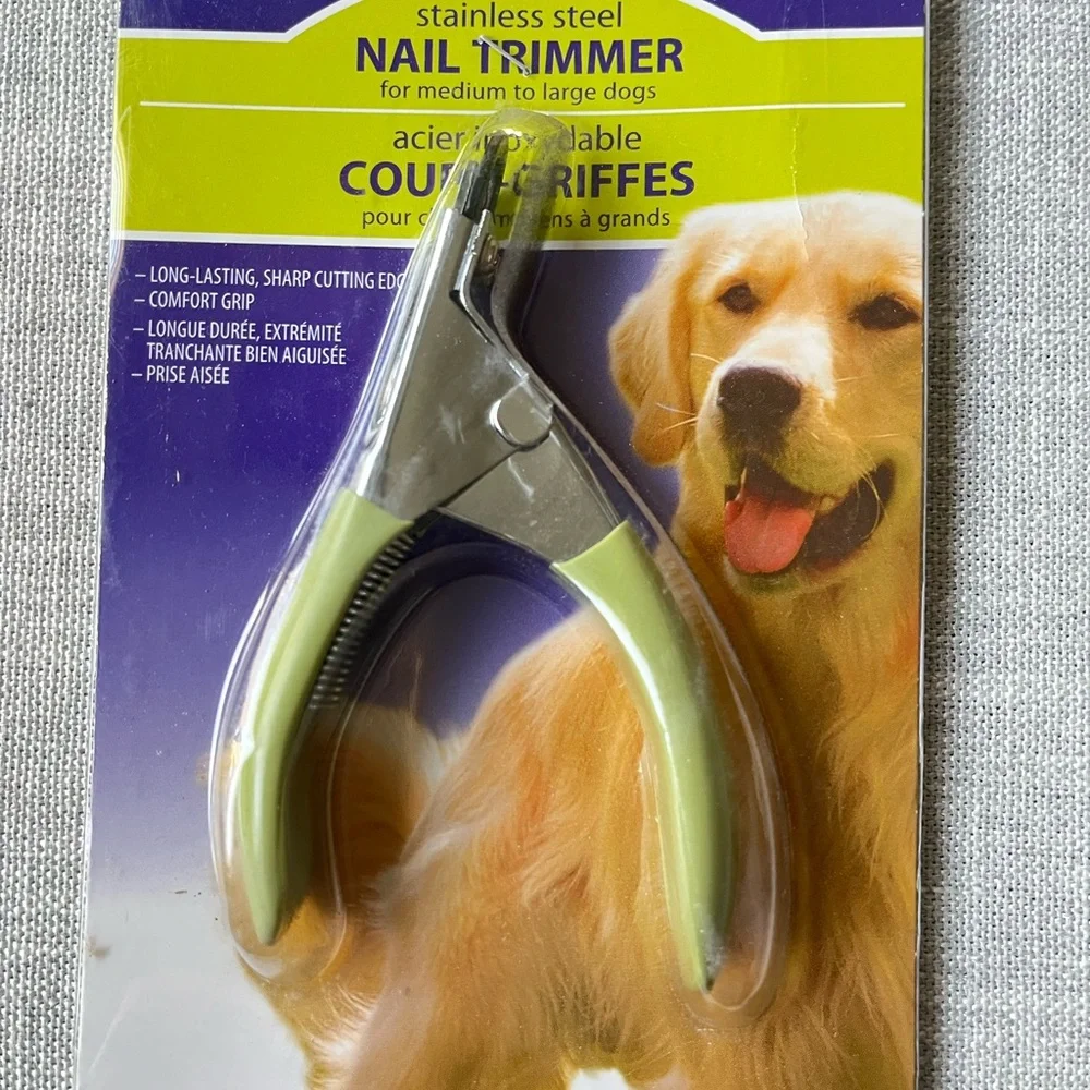 2 NEW pair rubber grip dog nail clippers. M-L dogs